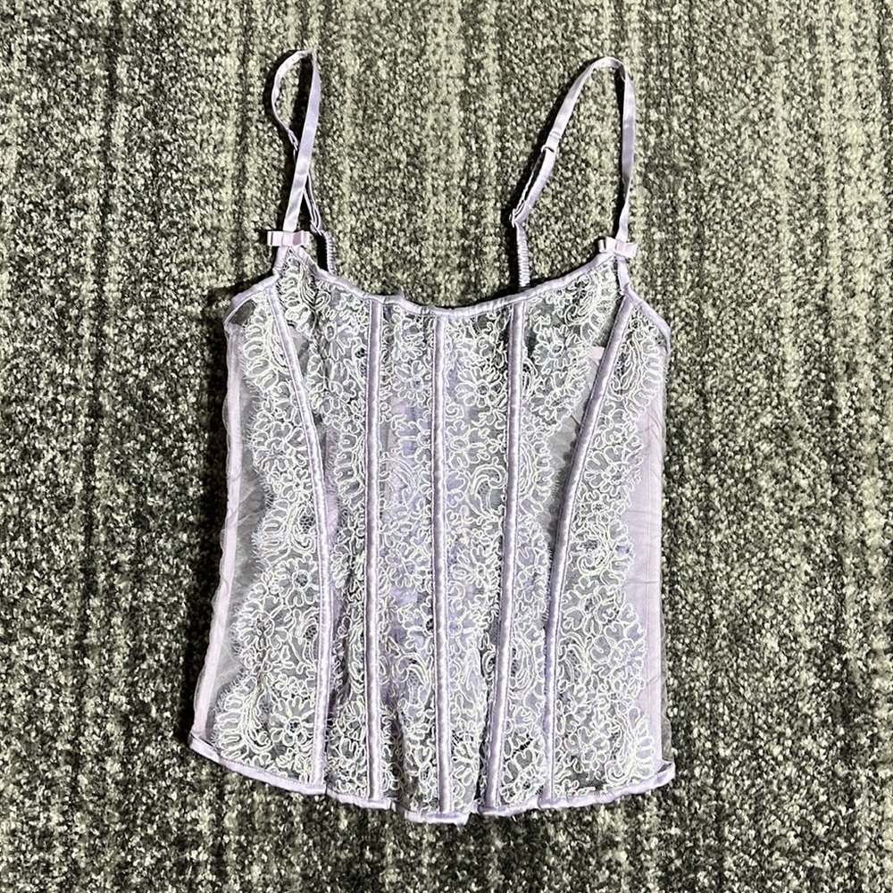 Victoria’s Secret Light purple lace corset - size medium